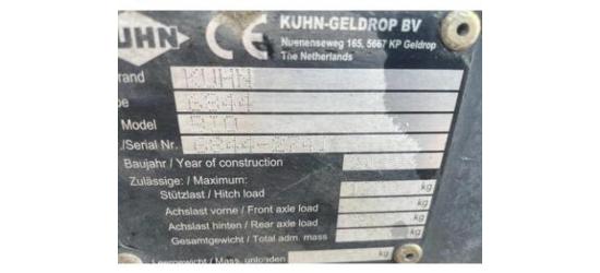 Kuhn Bio 6844 dismantled: only spare parts